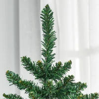 HOMCOM 6' Artificial Christmas Tree, Unlit Xmas Tree with Realistic Branch Tips for Indoor, Home, Holiday, Green(m-8)