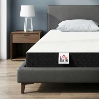 HOMCOM Full Mattress 6 Inch Memory Foam Mattress in a Box, Pressure Relief & Lumbar Support, CertiPUR-US Certified, Medium Firm(m-8)