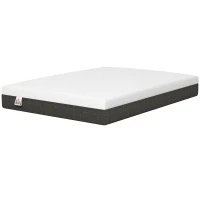 HOMCOM 10 Inch Full Mattress in a Box, Pressure Relief & Lumbar Support, CertiPUR-US Certified, Medium Firm(m-2)