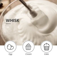HOMCOM Immersion Hand Blender, 400W 4-In-1 Handheld Stick Blender with Adjustable Speed, 500ml Chopper, Egg Whisk, 800ml Measuring Cup, Stainless Steel Blades for Smoothie, Baby Food, Sauce, Soup(m-4)