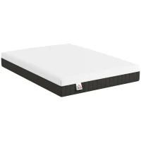 HOMCOM 10 Inch Full Mattress in a Box, Pressure Relief & Lumbar Support, CertiPUR-US Certified, Medium Firm(m-9)