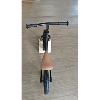 Qaba Balance Bike, Baby Bike with Lighting Wheels, Adjustable Seat and Handlebar, Steering for 2-5 Years Old, Black(m-5)