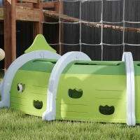 Qaba Crocodile Design Kids Play Tunnel for Kids to Crawl Through, 76" Long(m-8)