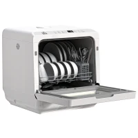 HOMCOM Portable Dishwasher, Counter Dishwasher with 4 Place Settings, 5 Washing Programs, Air-Dry Function, 6L Water Tank(m-2)