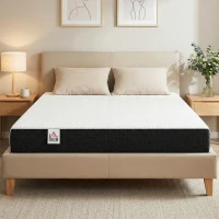 HOMCOM Full Mattress 6 Inch Memory Foam Mattress in a Box, Pressure Relief & Lumbar Support, CertiPUR-US Certified, Medium Firm(m-1)