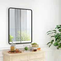 HOMCOM 36 x 24 Wall-Mounted Living Room Rectangle Mirror(m-10)
