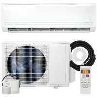 HOMCOM 18000 BTU Mini Split Air Conditioner, 19 SEER2 230V Inverter AC Unit Cools up to 1250 Sq.Ft, Complete Installation Kit(m-11)