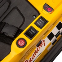 Aosom Bumper Car for Kids, 360° Rotation 6V Electric Ride On Bumper, Yellow(m-9)