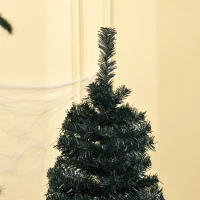 HOMCOM 7 FT Artificial Christmas Tree Pencil Xmas Tree with Stand, 818 Tips, Holiday Home Indoor Decoration for Party, Black(m-9)