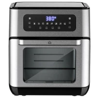 HOMCOM 10.5 Quart Air Fryer Oven with 8 Preset Cooking Menus, 1500W Air Fryer Toaster Oven, Countertop Convection Oven with 9 Accessories, Non-Stick Coating, Digital LED Screen(m-22)