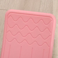 Qaba 32.3" Balance Board, Wobble Board Kids Curvy Rocker Board, Ended Preschool Learning Montessori Waldorf Toy, Pink(m-7)
