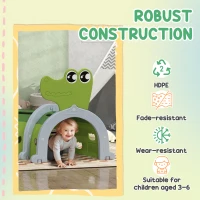 Qaba Crocodile Design Kids Play Tunnel for Kids to Crawl Through, 76" Long(m-5)