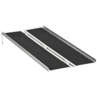 HOMCOM Foldable Portable Wheelchair Ramp Easy Access Carrier Ramp (5ft)(m-2)