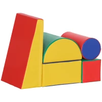 Soozier 5 Piece Climb and Crawl Activity Playset Soft Safe Foam for Toddler Learning Toy(m-2)