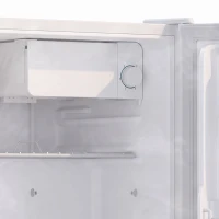 HOMCOM 1.62 Cu Ft Single Door Mini Fridge, Compact Refrigerator with Freezer, Adjustable Thermostat, White(m-10)