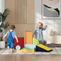 Soozier 7 Piece Climb and Crawl Activity Play Set Soft for Toddler, Contemporary(m-2)