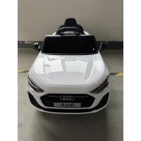 Qaba Audi A5L Licensed Electric Ride on Car for Kids with Remote Control Dual Motors 4-Wheel Suspension Music for 3-6, White(m-5)