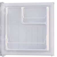 HOMCOM 1.62 Cu Ft Single Door Mini Fridge, Compact Refrigerator with Freezer, Adjustable Thermostat, White(m-12)