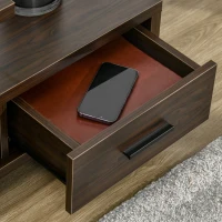 HOMCOM Modern TV Stand for TVs up to 45", TV Cabinet with Storage Shelf and Drawer, Entertainment Center for Living Room Bedroom, Walnut(m-7)