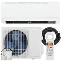 HOMCOM 12000 BTU Mini Split Air Conditioner, 22 SEER2 115V Inverter AC Unit Cools up to 750 Sq.Ft, Complete Installation Kit(m-11)