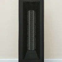 HOMCOM 31" Freestanding Electric Heater with Oscillation, Remote Control & 12H Timer for Indoors, 1400W, Black(m-9)