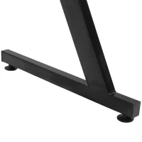 HOMCOM 47.25" Gaming Desk Computer Home Office Gamer Table Workstation Metal Frame with Cup Holder, Headphone Hook, Cable Management, Black(m-9)