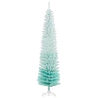 HOMCOM 7' PVC Slim Pencil Artificial Christmas Tree 500 Branch Tips(m-9)