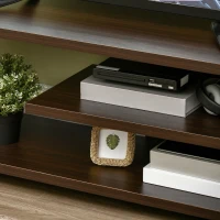 HOMCOM Modern TV Stand for TVs up to 45", TV Cabinet with Storage Shelf and Drawer, Entertainment Center for Living Room Bedroom, Walnut(m-9)