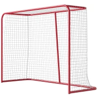 Soozier 5' x 4' Mini Hockey Goal, Easy Setup Hockey Net with Metal Frame, Lightweight & Portable(m-2)