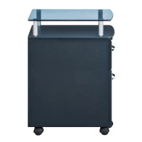 Compact File Cabinet with Hanging Drawers and Locking Design, Locking Storage Unit for Offices and Study Rooms, 15.5" L x 17.5" W x 24" H, Black(m-10)