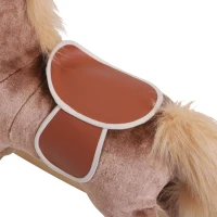 Qaba Kids Rocking Horse Plush Toddler Rocker Wooden Base Ride On Toy(m-8)