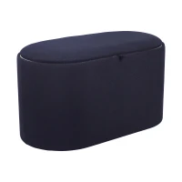 Multi-Functional Storage Ottoman with Reversible Tray Top, Versatile Seat for Living Rooms, 30" L x 15.5" W x 16.5" H, Black(m-7)