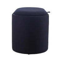 Multi-Functional Storage Ottoman with Reversible Tray Top, Versatile Seat for Living Rooms, 30" L x 15.5" W x 16.5" H, Black(m-8)