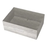 Versatile 6-Drawer Dresser with Water-Resistant Top, Ideal Storage Chest for Bedrooms, Playrooms, Entryways, 44.5" L x 16" W x 26.5" H, Gray(m-7)