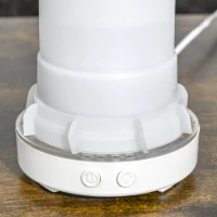 HOMCOM 100ml Ultrasonic Aromatherapy Diffuser, Essential Oils Humidifier with Ceramic Cover, 7 Colors LED Lights, Timer, Waterless Auto-off for Home and Office, White(m-9)