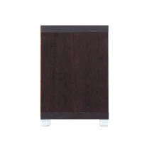 Sleek Durbin TV Stand with Glass Panel Cabinets and Cable Management, Modern Media Sideboard Cabinet for Living Room, 57" L x 15" W x 23" H, Espresso(m-11)