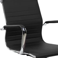 Cozy Office Chair with Flip-Up Arms and TechniFlex Upholstery, Flexible Racer Seat with Locking Tilt Control, 22.5″ L x 23.5″ W x 36″ H, Black(m-7)