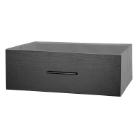 Roomy 8-Drawer Dresser with Water-Resistant Top, Ideal Storage Chest for Bedrooms, Living Rooms, TV Stand, 44.5" L x 16" W x 34.5" H, Black(m-6)