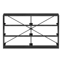 Versatile 6-Drawer Dresser with Water-Resistant Top, Ideal Storage Chest for Bedrooms, Playrooms, Entryways, 44.5" L x 16" W x 26.5" H, Black(m-8)