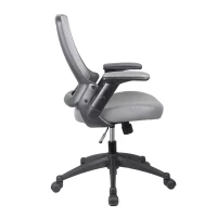 Cozy Task Chair with Breathable Mesh Back and TechniFlex Upholstered Seat, Ergonomic Office Chair for Offices, 25" L x 25" W x 34" H, Gray(m-7)