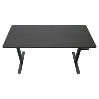 Sleek Electric Standing Desk with Memory Presets and Hooks, Height Adjustable Sit to Stand Computer Desk for Home Office, 47.5'' L x 23.5'' W x 28'' H, Black(m-13)