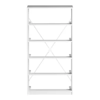 Spacious 5-Drawer Dresser with Water-Resistant Top, Ideal Storage Chest for Bedrooms, Playrooms, Entryways, 22.5" L x 15.5" W x 43" H, White(m-8)