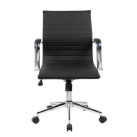 Cozy Office Chair with Flip-Up Arms and TechniFlex Upholstery, Flexible Racer Seat with Locking Tilt Control, 22.5″ L x 23.5″ W x 36″ H, Black(m-2)