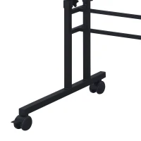 Mobile Writing Desk with Height Adjustment and Headphone Hook, Compact Worktable for Offices and Study Rooms, 35″ L x 23.5″ W x 28″ H, Black(m-12)