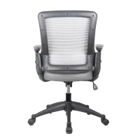 Cozy Task Chair with Breathable Mesh Back and TechniFlex Upholstered Seat, Ergonomic Office Chair for Offices, 25" L x 25" W x 34" H, Gray(m-8)