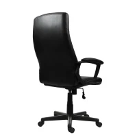 Cozy Office Chair with Flip-Up Arms and TechniFlex Upholstery, Flexible Racer Seat with Locking Tilt Control, 24.5″ L x 27.5″ W x 41″ H, Black(m-9)