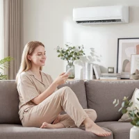 HOMCOM 23000 BTU Mini Split Air Conditioner, 19 SEER2 230V Inverter AC Unit Cools up to 1500 Sq.Ft, Complete Installation Kit(m-10)