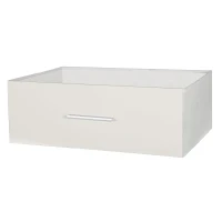 Versatile 6-Drawer Dresser with Water-Resistant Top, Ideal Storage Chest for Bedrooms, Playrooms, Entryways, 44.5" L x 16" W x 26.5" H, White(m-6)