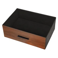 Versatile 6-Drawer Dresser with Water-Resistant Top, Ideal Storage Chest for Bedrooms, Playrooms, Entryways, 44.5" L x 16" W x 26.5" H, Walnut(m-7)