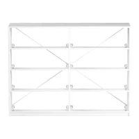 Roomy 8-Drawer Dresser with Water-Resistant Top, Ideal Storage Chest for Bedrooms, Living Rooms, TV Stand, 44.5" L x 16" W x 34.5" H, White(m-8)